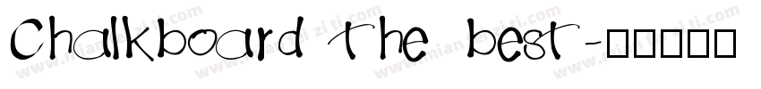 Chalkboard the best字体转换